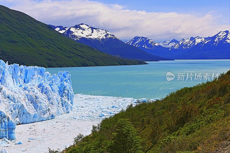 莫雷诺冰川和阿根廷湖- El Calafate，阿根廷巴塔哥尼亚